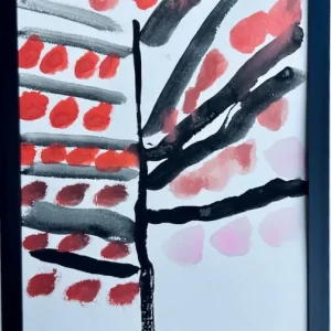 Painting of a cherry blossom tree